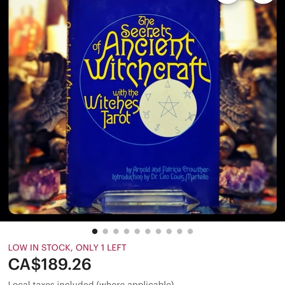 ANCIENT WITCHCRAFT Occult Magick Grimoire Tarot 1st edition 1974 Tarot mystic - Picture 6 of 9